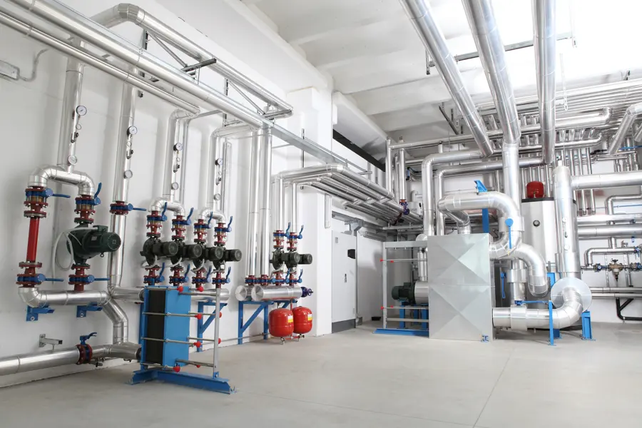 Central Heating and Cooling System Boiler Room Phoenix